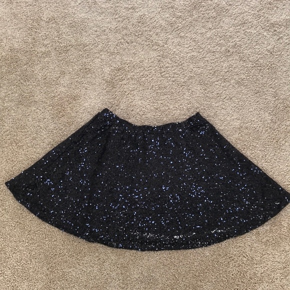 ASOS size 8 Black Sequined mini skirt - Picture 1 of 6